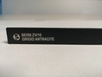ZV/8 - profil pro venkovní roh, délka 270 cm, lakovaný hliník Trend Color Stone Gr. Antracite - šedý antracit 
