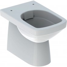 Stojící WC Geberit Selnova Square s hlubokým splachováním, vodorovný nebo svislý odpad, Rimfree, bez WC sedátka