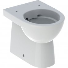 Stojící WC Geberit Selnova Compact s hlubokým splachováním, vodorovný nebo svislý odpad, Rimfree, bez WC sedátka