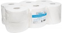 Toaletní papír jumbo 19 cm Hygotrendy, 120 m, 19 cm/9,5 cm, 2 vrstvy, bílý, 1 x 12 rolí