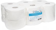 Toaletní papír jumbo 19 cm Hygotrendy, 160 m, 19 cm/9,5 cm, 2 vrstvy, bílý, 1x12 rolí