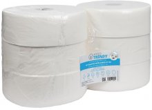 Toaletní papír jumbo 27 cm Hygotrendy, 27 cm/9,5 cm, 2 vrstvy, bílý, 1 x 6 rolí