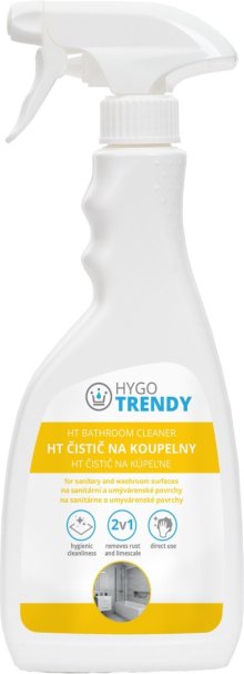 Čistič na koupelny Hygotrendy, 500 ml - sanitární a umývárenské povrchy - koupelny, umyvadla vany, sprchové kouty, obklady, toaletní mísy