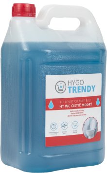 WC čistič Hygotrendy, modrý, 5 L - gelový WC čistič, kyselý