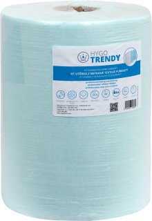Utěrka z netkané textilie Hygotrendy Puresoft, 1 vrstva, tyrkysová, 1 role - profesionální netkaná textilie