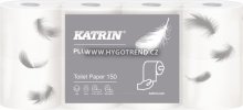 Toaletní papír Katrin Plus Toilet 150, 3 vrstvy, bílý, 1 x 8 ks