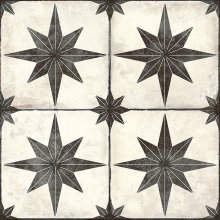 Hidraulico star black - dlažba 45x45 černá