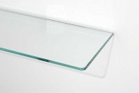 Cover glass classic C 5012 - skleněná polička, čirá, 12x50 cm
