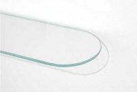 Cover glass oval C 5911 - skleněná polička oválná, čirá, 12x59 cm
