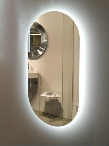Zrcadlo Ambiente Oval Senzor 100x50 cm