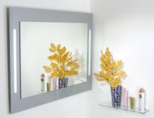 Zrcadlo Pharos Grey LED 110x80 cm
