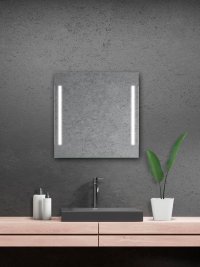 Zrcadlo Lumina White 70x70  cm