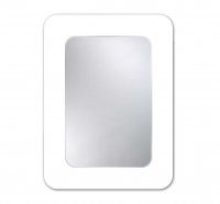 Apache 10075 White - zrcadlo, obdélník, skládané, podklad Lacobel bílý, 100x75 cm