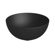 Astra - umyvadlová mísa 36 cm, kruhová, bez přepadu, černá matná