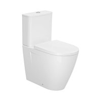 Cubito Style - WC kombinační mísa, kapotovaná ke stěně, vario odpad, Vortex/Rimless, bez nádržky a sedátka
