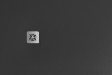 Selina - sprchová vanička 140x90, obdélníková, litý mramor, vč. nerezové krytky sifonu, černá