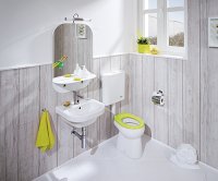 Baby - WC sedátko bez poklopu, duroplast, antibak, zelená