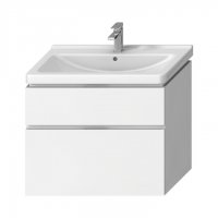 Cubito - skříňka pod umyvadlo 85 cm, 2 zásuvky, bílá