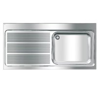 MAXIMA MAXL117-140 - živnostenský dřez 140x70 cm, odkapová plocha vlevo