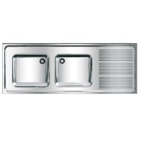 MAXIMA MAXS212-160 - živnostenský dřez 160x60 cm, odkapová deska vpravo