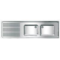 MAXIMA MAXS217-200 - živnostenský dřez 200x60 cm, odkapová deska vlevo