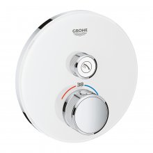Grohtherm SmartControl - termostat pro podomítkovou instalaci s 1 ventilem, bez podomítkového tělesa, bílá