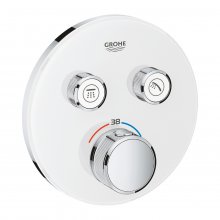 Grohtherm SmartControl - termostat pro podomítkovou instalaci s 2 ventily, bez podomítkového tělesa, bílá