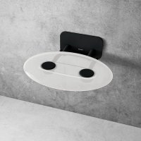 Sedátko OVO P II clear/black (čiré)