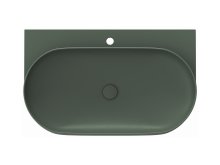 Umyvadlo Yard 80, s otvorem pro baterii, bez přepadu, Grey Green