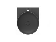 Umyvadlo Yard 40, s otvorem pro baterii, bez přepadu, antracit