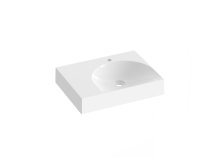 Umyvadlo Lite 60/45 L, s otvorem pro baterii, bez přepadu