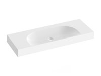 Umyvadlo Lite 120/80 S, bez otvoru pro baterii, bez přepadu
