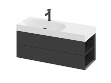 SD Lite 120 P skříňka pod umyvadlo černá matná