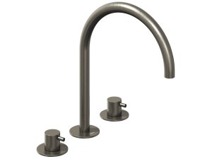 ES 018.20GB umyvadlová stojánková 3-otvorová baterie 270 mm bez výpusti, Graphite Brushed