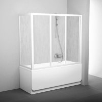 APSV-70 boční stěna vanová, rám bílý/plast rain