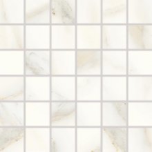 Cava - dlaždice mozaika 5x5 bílá matná