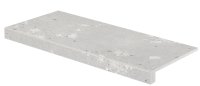 Castone Cement - schodová tvarovka 39,8x79,8 šedá