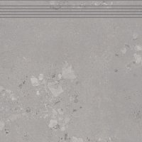 Castone Ash - schodovka 59,8x59,8 šedá