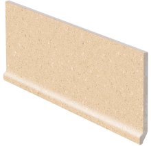 Compila Sand - dlaždice sokl s požlábkem 11x30 okrová