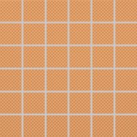 Color Two (RAL 0607050) - dlaždice mozaika 5x5 oranžová matná, R10 B, mrazuvzdorná