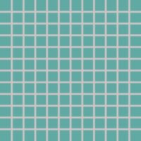 Color Two (RAL 1907025) - dlaždice mozaika 2,5x2,5 tyrkysová matná, mrazuvzdorná
