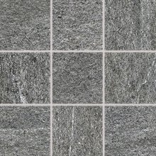 Quarzit - dlaždice rektifikovaná 9,8x9,8 tmavě šedá, tl. 9 mm