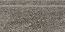 Quarzit - schodovka rektifikovaná 29,8x59,8 hnědá reliéfní, tl. 9 mm