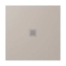 Treneca 100x100 vanička z litého mramoru, řezatelná, čtvercová, béžová mat