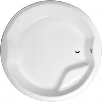 Royal round kulatá vana s konstrukcí 172x172x49 cm, bílá