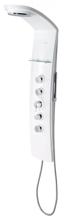 Sprchový termostatický panel LUK 25x130 cm, rohový