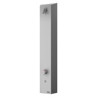 SLZA 21PT - Nerezový sprchový nástěnný panel s piezo tlačítkem-pro dvě vody, regulace termostatem