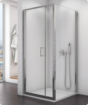 TOPF - boční stěna 90 cm, sklo Durlux, rám aluchrom