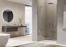 AN13W - dveře levé s pevnou stěnou v rovině a L-kováním 90 cm