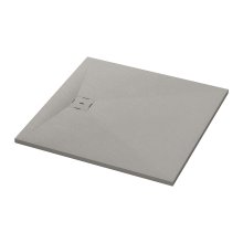 Dune betonově šedá - čtvercová sprchová vanička 100x100, Mineralite